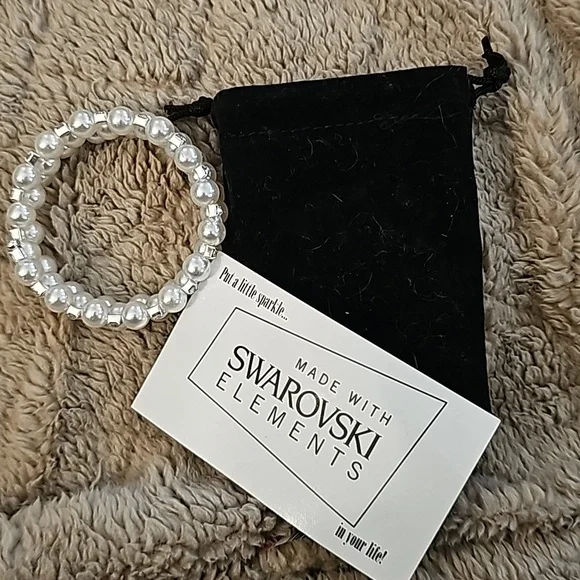 NEW Swarovski Crystal & Pearl Bracelet - Picture 9 of 10